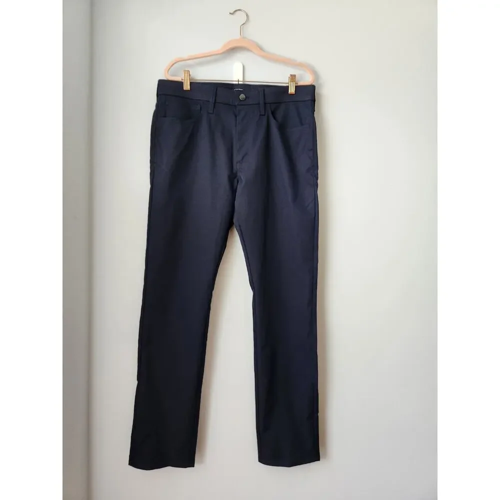 NWT J. Crew Men's Straight-Fit Five-Pocket Tech Pant Blue 32/32